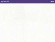Tablet Screenshot of la-balance.ch